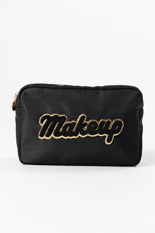 Black Makeup Travel Pouch FINAL SALE