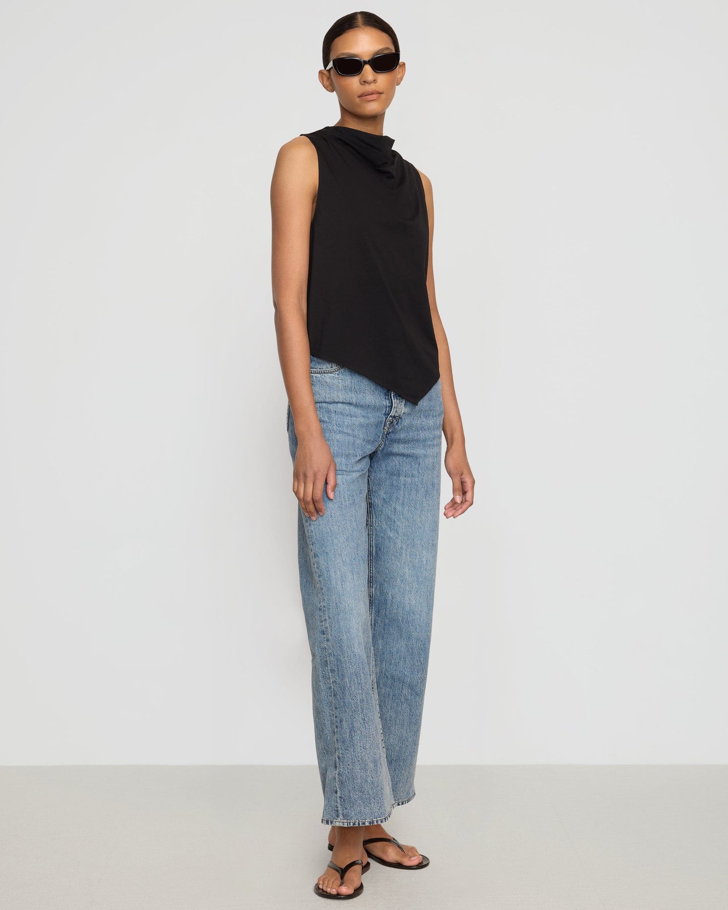 Marjorie Asymmetric-Hem Tee