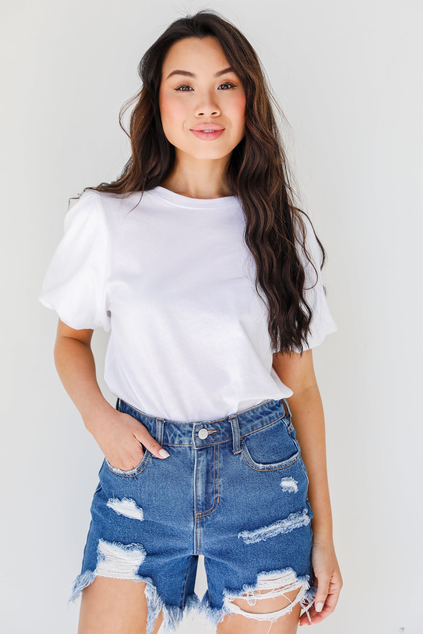 FINAL SALE - Camden Distressed Denim Shorts