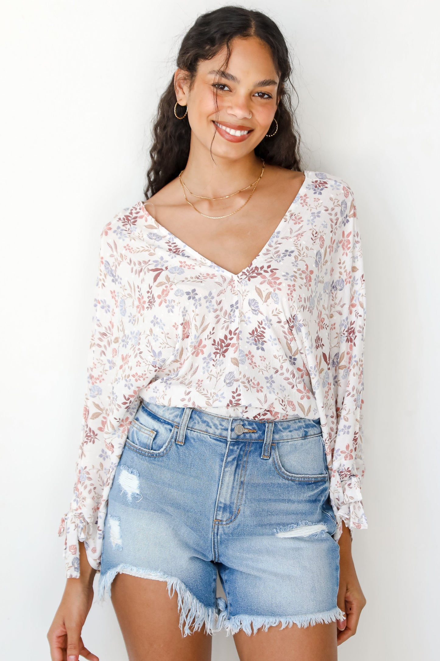 FINAL SALE - Warmer Days Distressed Denim Shorts
