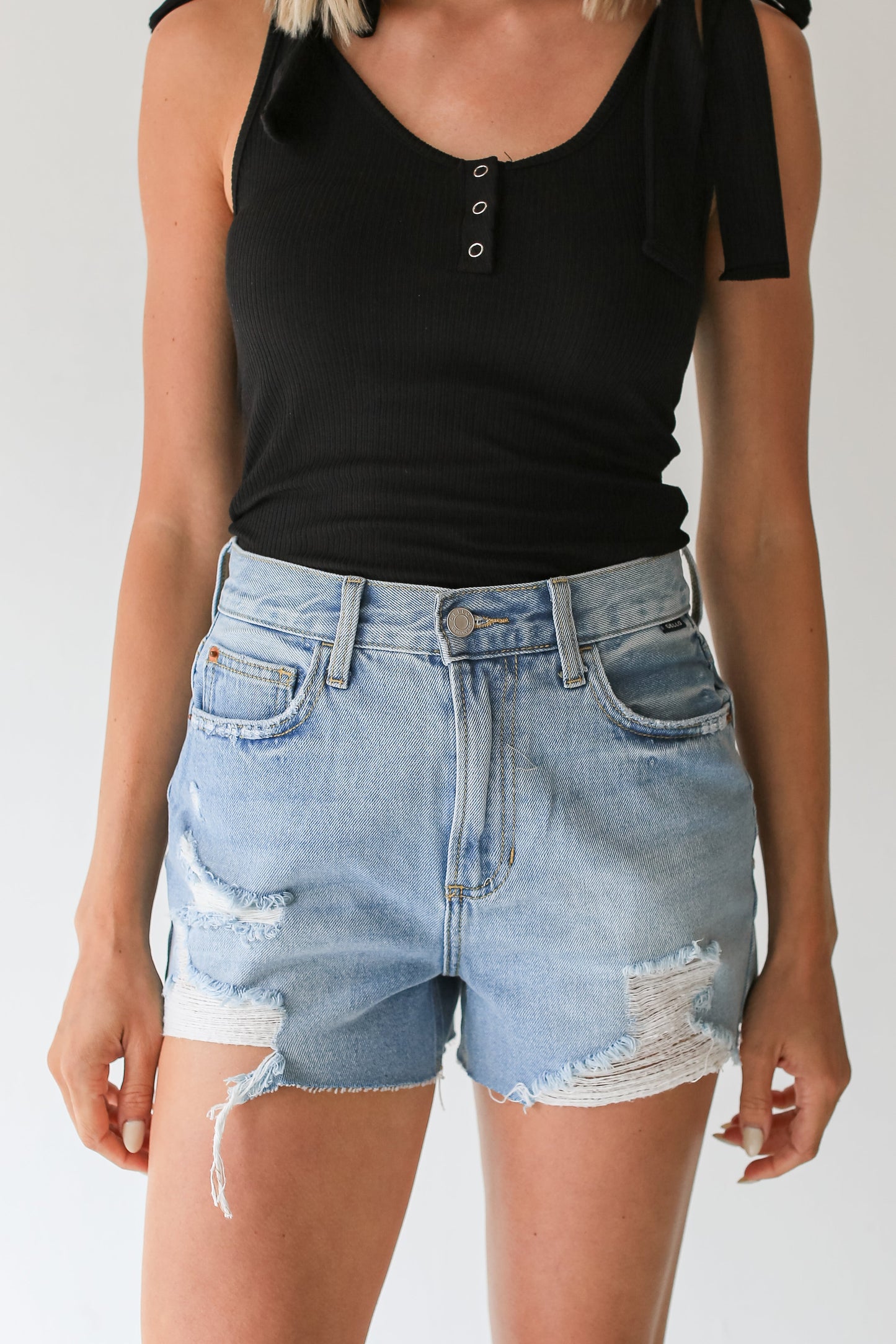 FINAL SALE - Better Than Classic Distressed Denim Shorts